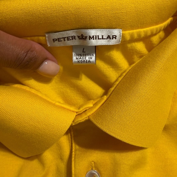 Peter Millar Yellow Polo Shirt - Picture 3 of 9